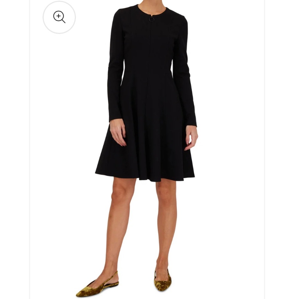 Akris Punto $1390 Elements Jersey Dress-Timeless Quiet Luxury Sz 6